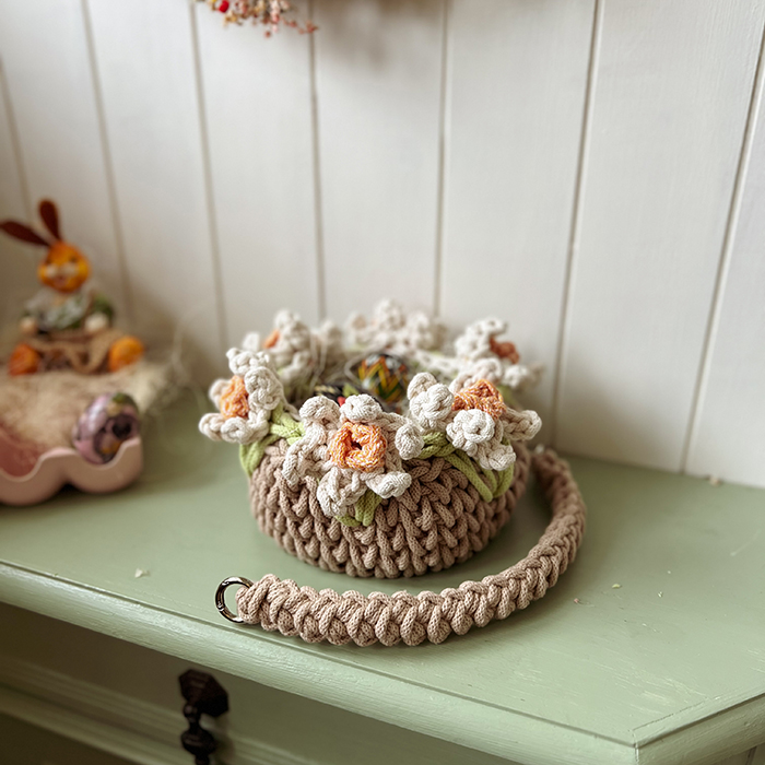 Pakiet wzorów na koszyk w żonkile i bratki - obrazek 4