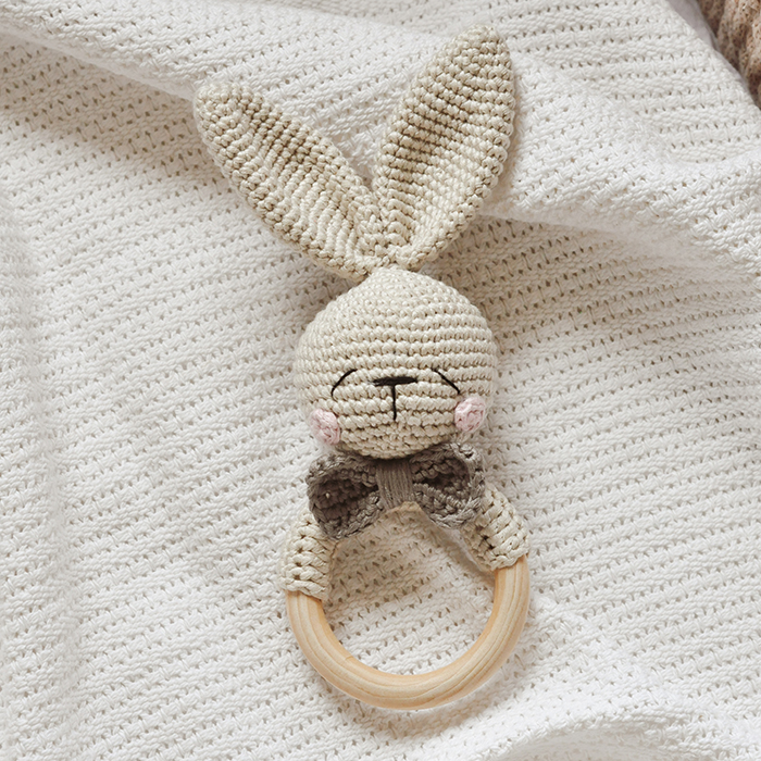 Grzechotka króliczek dla chłopca ( różne kolory) - obrazek 5