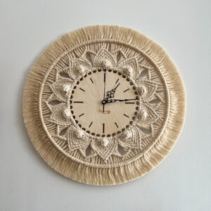 Zegar Boho Inu - S (Waniliowy)